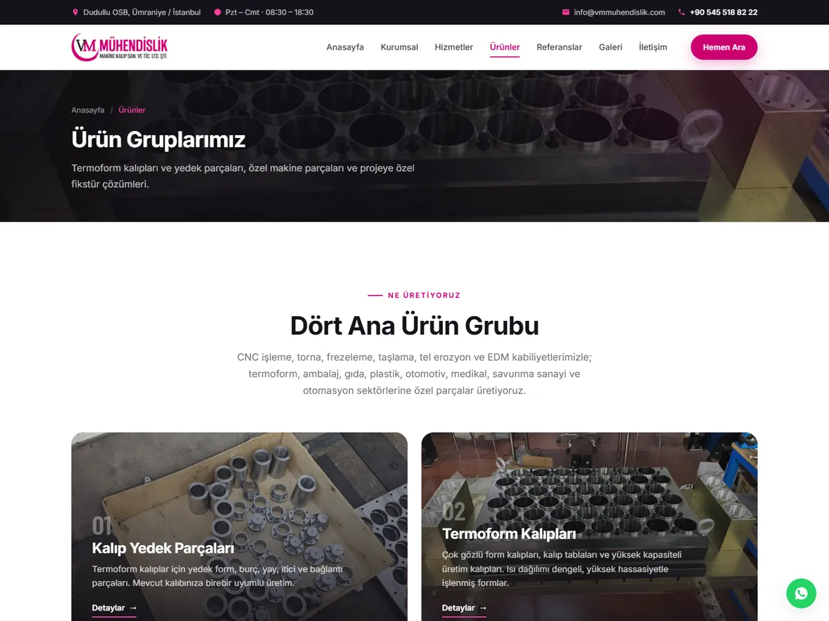 VM Mühendislik ekran görüntüsü 4